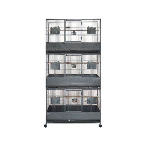 YES4PETS - XL 187cm Triple Stacker Parrot Cage - Pet Servo