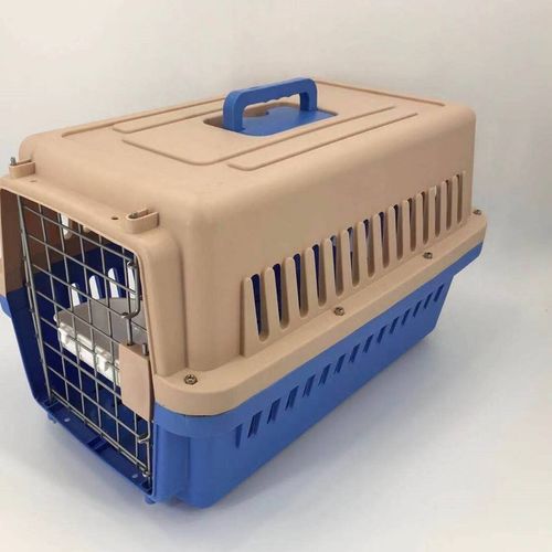 Buy YES4PETS Dog Cat Crate with Bowl & Tray - Blue - PetServo