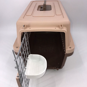 YES4PETS Medium Dog Cat Rabbit Carrier Airline Cage Brown - PetServo-1