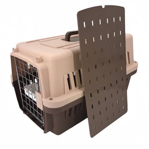 YES4PETS Medium Dog Cat Rabbit Carrier Airline Cage Brown - PetServo