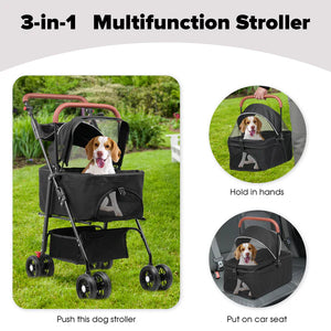 Advwin - Large Pet Stroller Pram - petservo