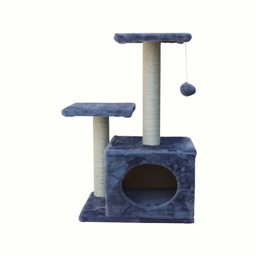 YES4PETS 71cm Grey Cat Scratching Tree Post Furniture Gym - PetServo