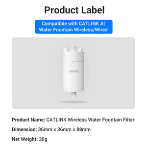 CATLINK - Filter 3 Pcs For Pure 3 AI Water Fountain – Wireless - Petservo