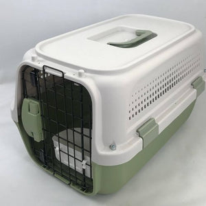 YES4PETS Medium Dog Cat Rabbit Crate Carrier Parrot Cage Grey PetServo-1