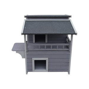 YES4PETS - 2-Story Rainproof Cat Shelter Condo - Pet Servo