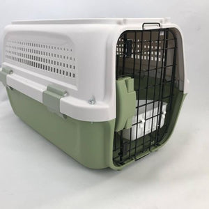 YES4PETS Medium Dog Cat Rabbit Crate Carrier Parrot Cage Grey PetServo-3
