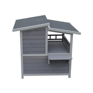 YES4PETS - 2-Story Rainproof Cat Shelter Condo - Pet Servo