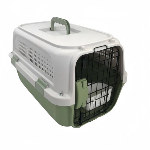YES4PETS Medium Dog Cat Rabbit Crate Carrier Parrot Cage Grey PetServo