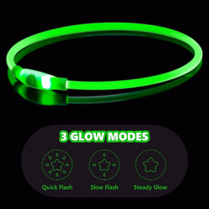 Dehlso - LED Dog Collar – Rechargeable Light-Up Safety Gear - Petservo