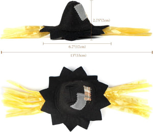 Namnan - Pet Cat Hat Scarecrow Cap Halloween Cosplay Costume at Pet Servo