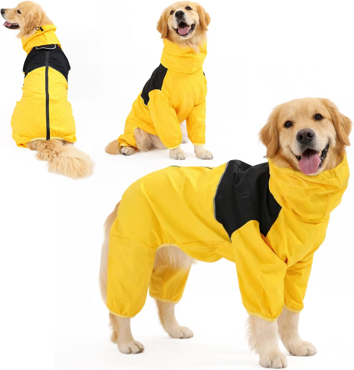 Supcomsta - Waterproof Dog Raincoat with Legs – Full Body Breathable Rain Coat