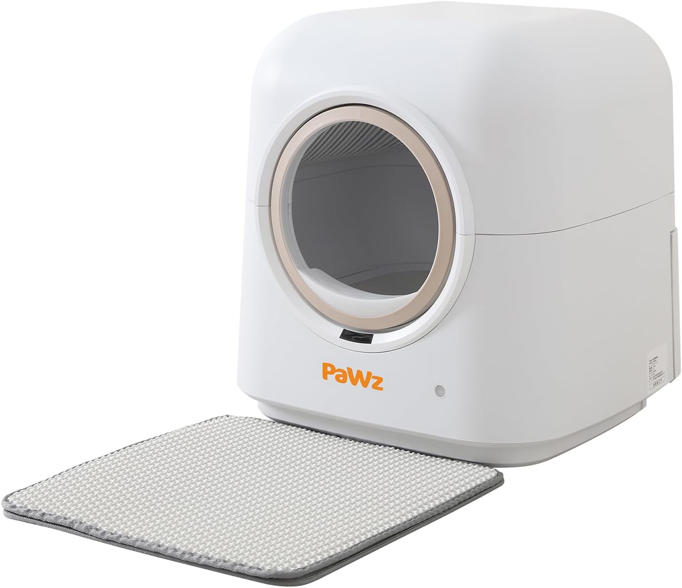 White pet grooming machine with 'Pawz' branding on a white background at Pet Servo