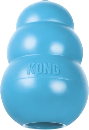 Blue KONG dog toy on a white background at Pet Servo