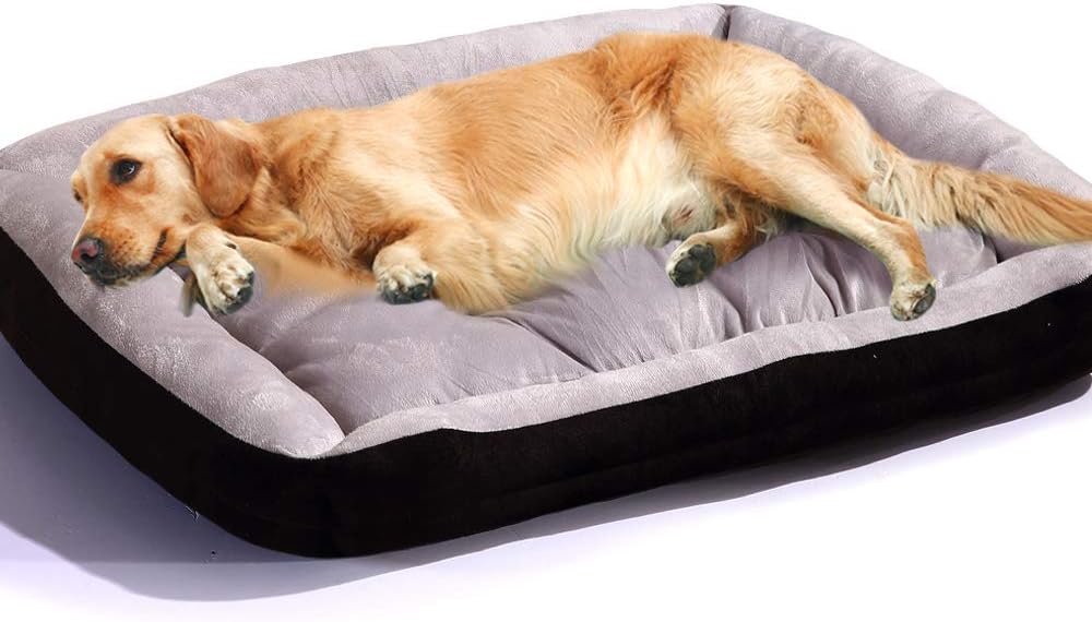 PaWz Large Dog Bed with Warm Mattress Cushion with Non-Slip Bottom and PP Cotton at Pet Servo