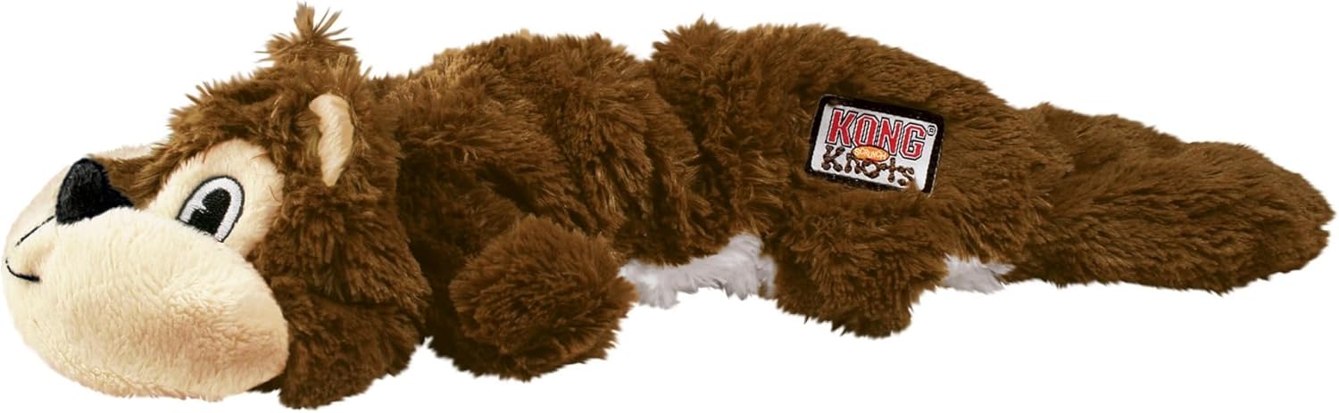 Brown plush toy with a visible brand label on a white background at Pet Servo