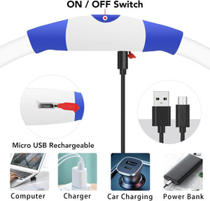 Dehlso - LED Dog Collar – Rechargeable Light-Up Safety Gear - Petservo