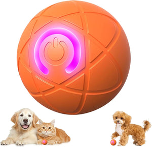 Orange ball with a power symbol and two dogs and a cat below on a white background at Pet Servo