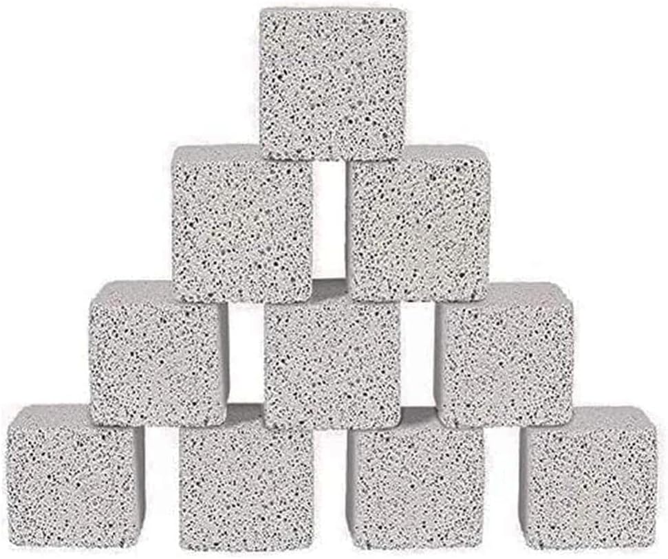 Stack of gray textured bricks on a white background at Pet Servo