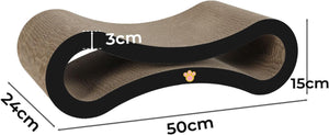 Pawz Scratcher Lounging Calming Bed for Indoor Large Cats with Organic Catnip at Pet Servo