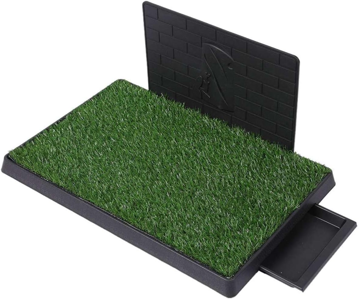 PaWz - Large 3 Layers Pet Toilet Training Pad with 2 Grass Mat 1 Splash-Proof Wall at Pet Servo