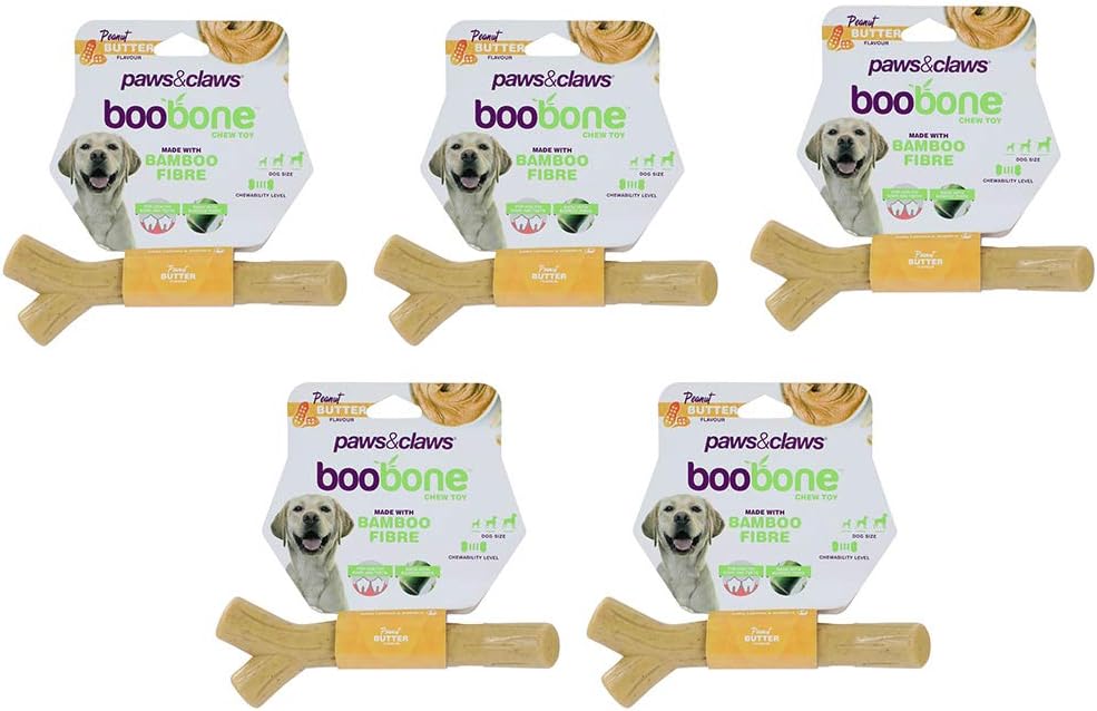 Paws & Claws - Boobone Branch Peanut Butter Dogs Chew Toy, 18.5 cm