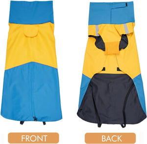 ODSSDAPU - Blue/Yellow Windproof Dog Coat - Petservo