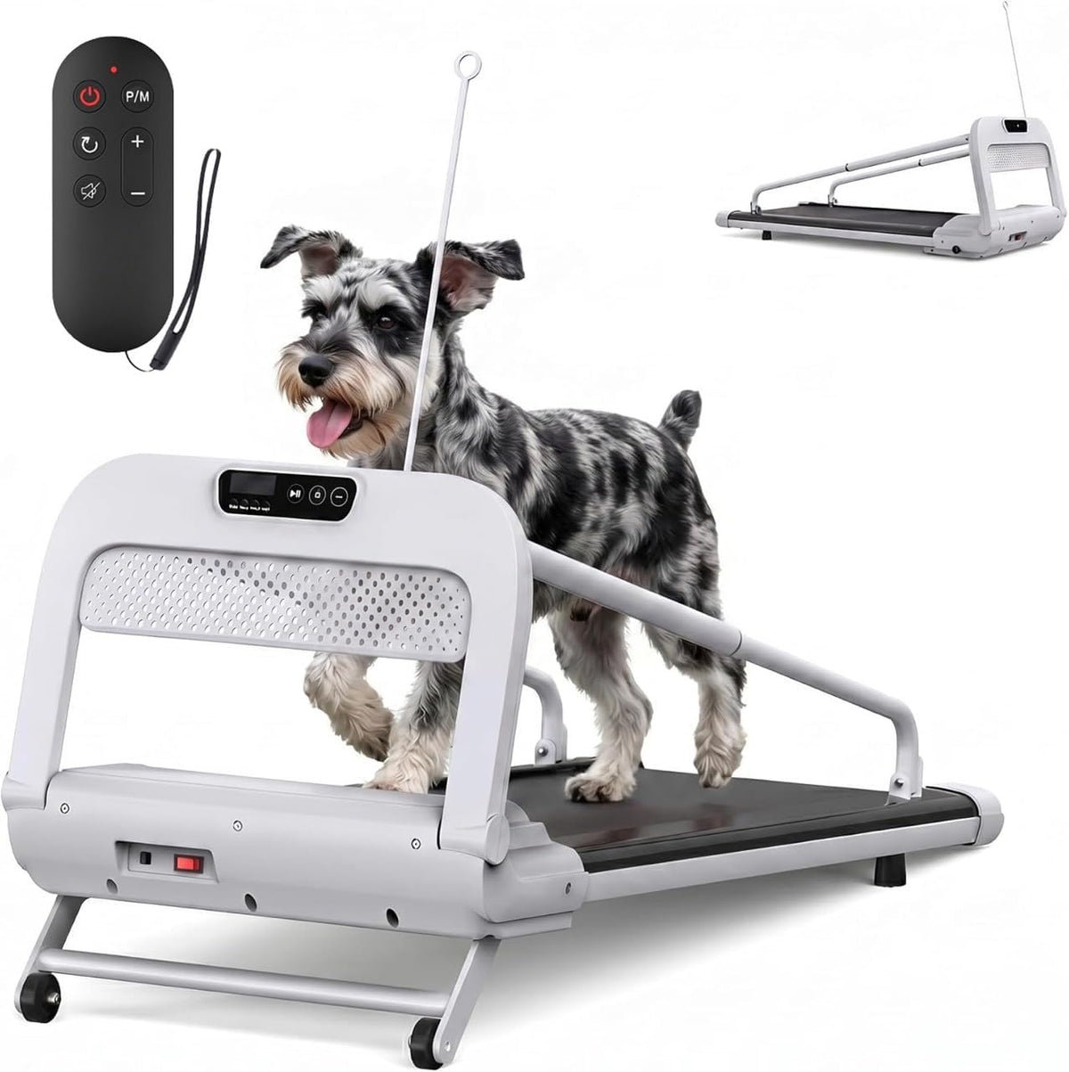 Advwin - Dog Treadmill for Small Medium Dogs, Wide Running Belt with 130kg Capacity