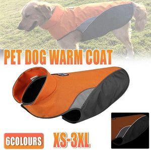 Orange Waterproof Fleece Winter Coat for Dogs - Petservo