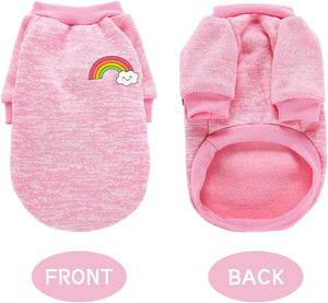 Pink Knit Dog Sweater for Winter Warmth - Petservo