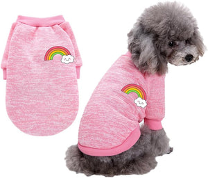 Pink Knit Dog Sweater for Winter Warmth - Petservo