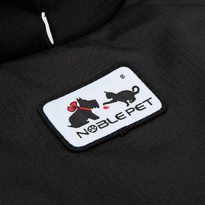 Black fleece winter coat—waterproof, reflective, and warm - Petservo