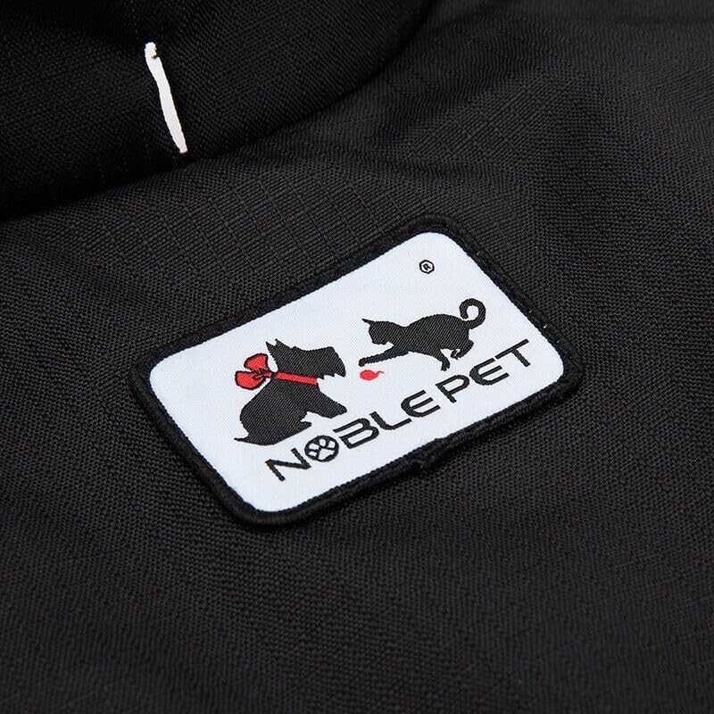 Black fleece winter coat—waterproof, reflective, and warm - Petservo