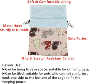 Litewoo - Small Pets Sugar Gliders Sleeping Bag (Pink Cat) - Pet Servo