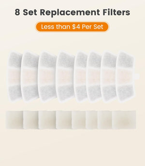 Buy oneisall - 8-Pack Filters for 3.5L Fountain at Pet Servo