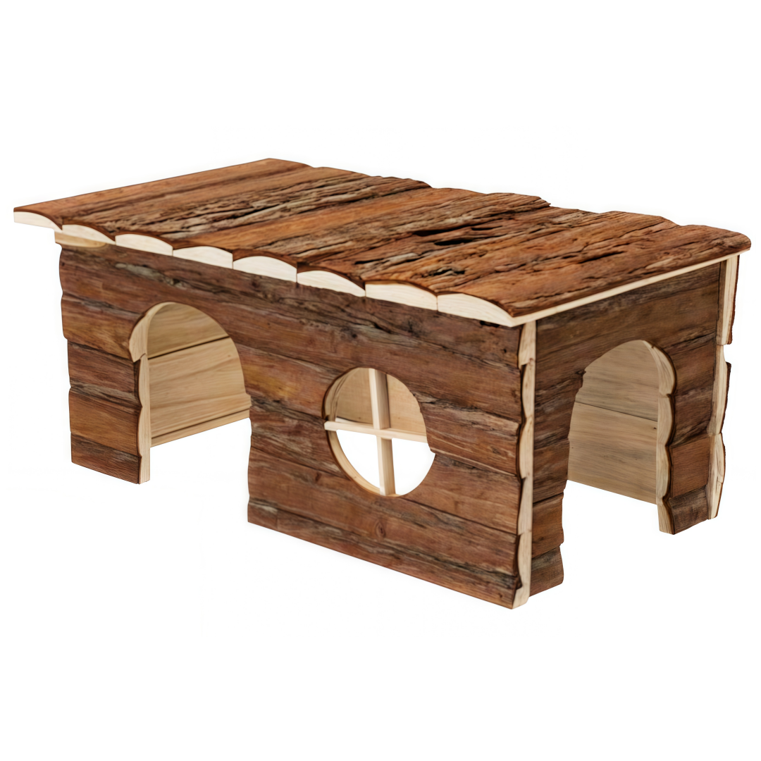 YES4PETS - Hamster Wooden Hideout House for Small Pets - Pet Servo