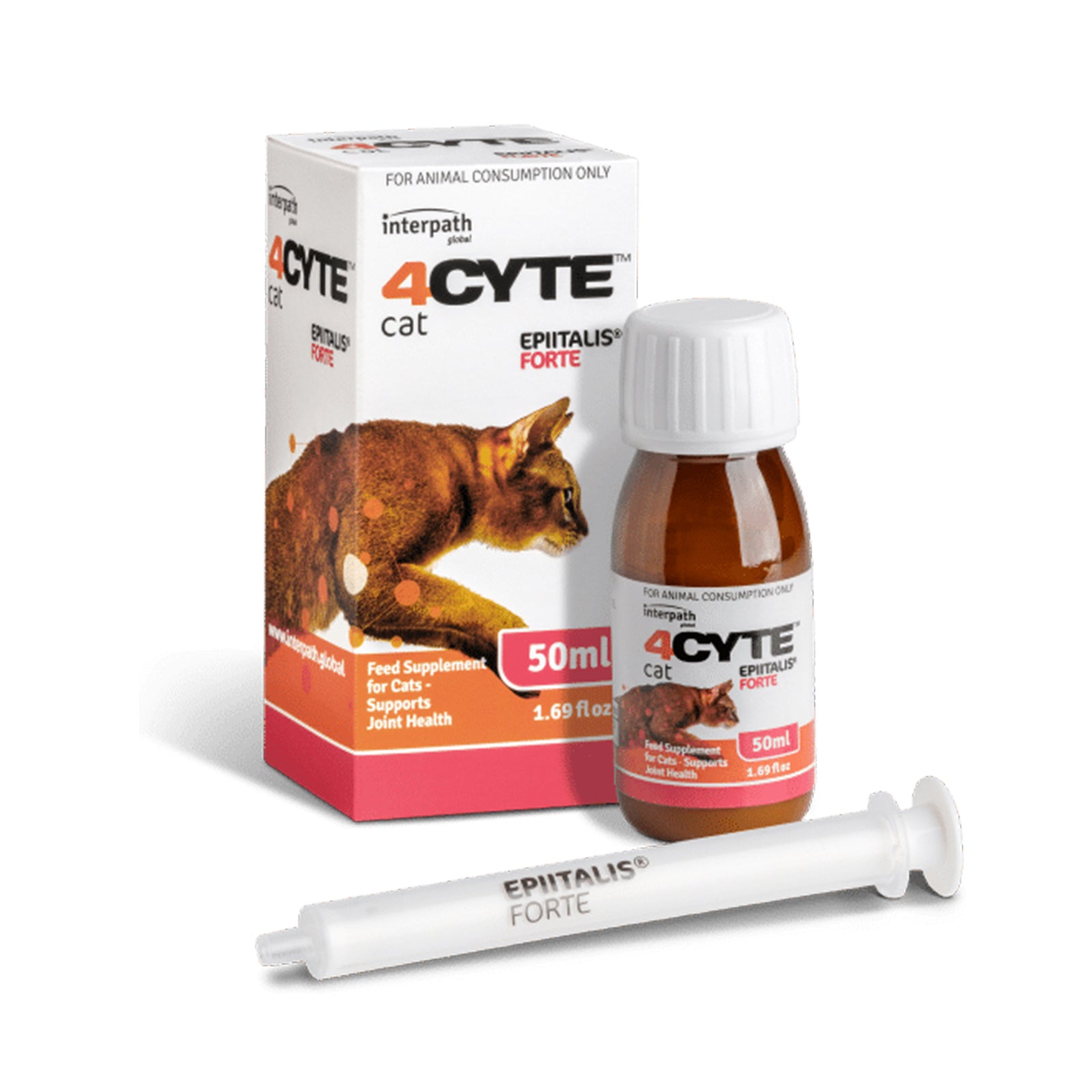 4CYTE cat supplement bottle and packaging on a white background