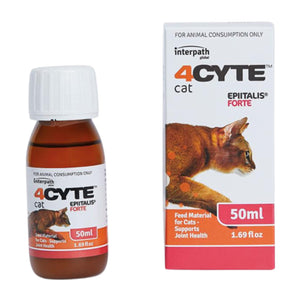4CYTE cat Epitalis Forte supplement bottle and packaging on a white background at Pet Servo