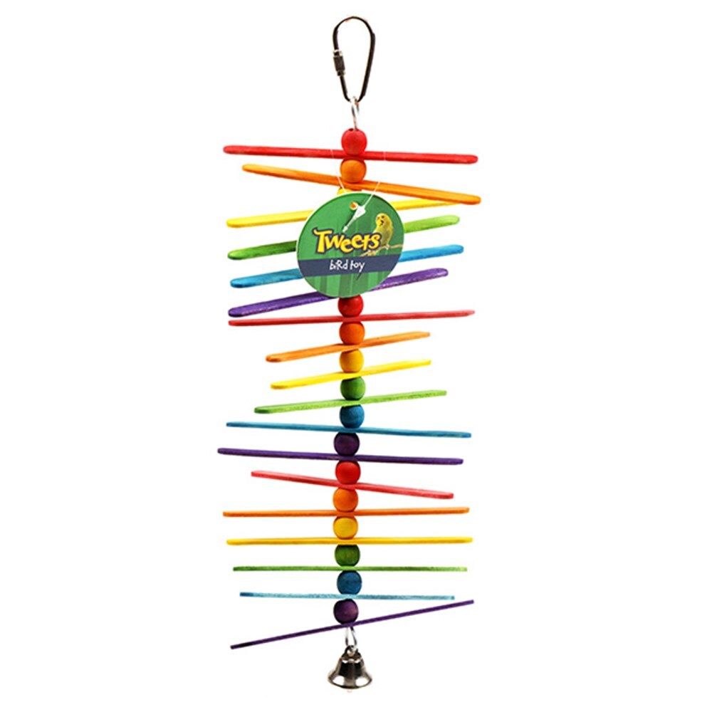 YES4PETS - 3x Hanging Swing Bird Toy with Bells for Budgies - Petservo
