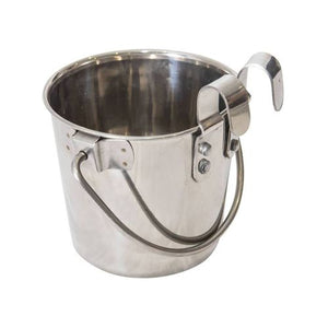 YES4PETS 2 x 3.8L Stainless Steel Pet Parrot Feeder Bowls - PetServo