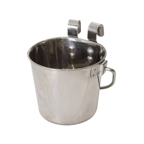 YES4PETS 2 x 3.8L Stainless Steel Pet Parrot Feeder Bowls - PetServo