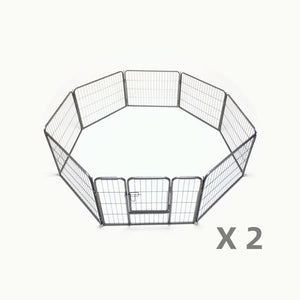 YES4PETS - 2x8 Panel 60cm Heavy Duty Pet Playpen - Pet Servo