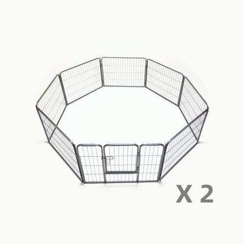 YES4PETS - 2x8 Panel 60cm Heavy Duty Pet Playpen - Pet Servo