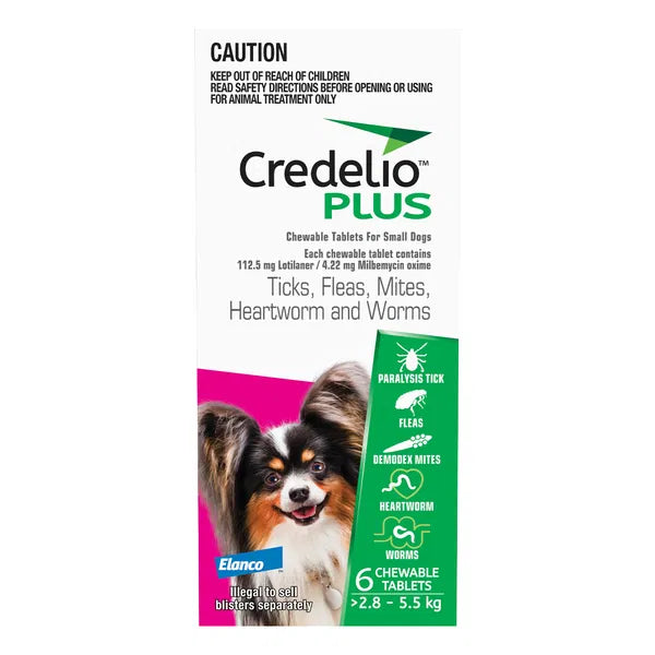 Credelio Plus - For Small Dogs 2.8 - 5.5 Kg Pink