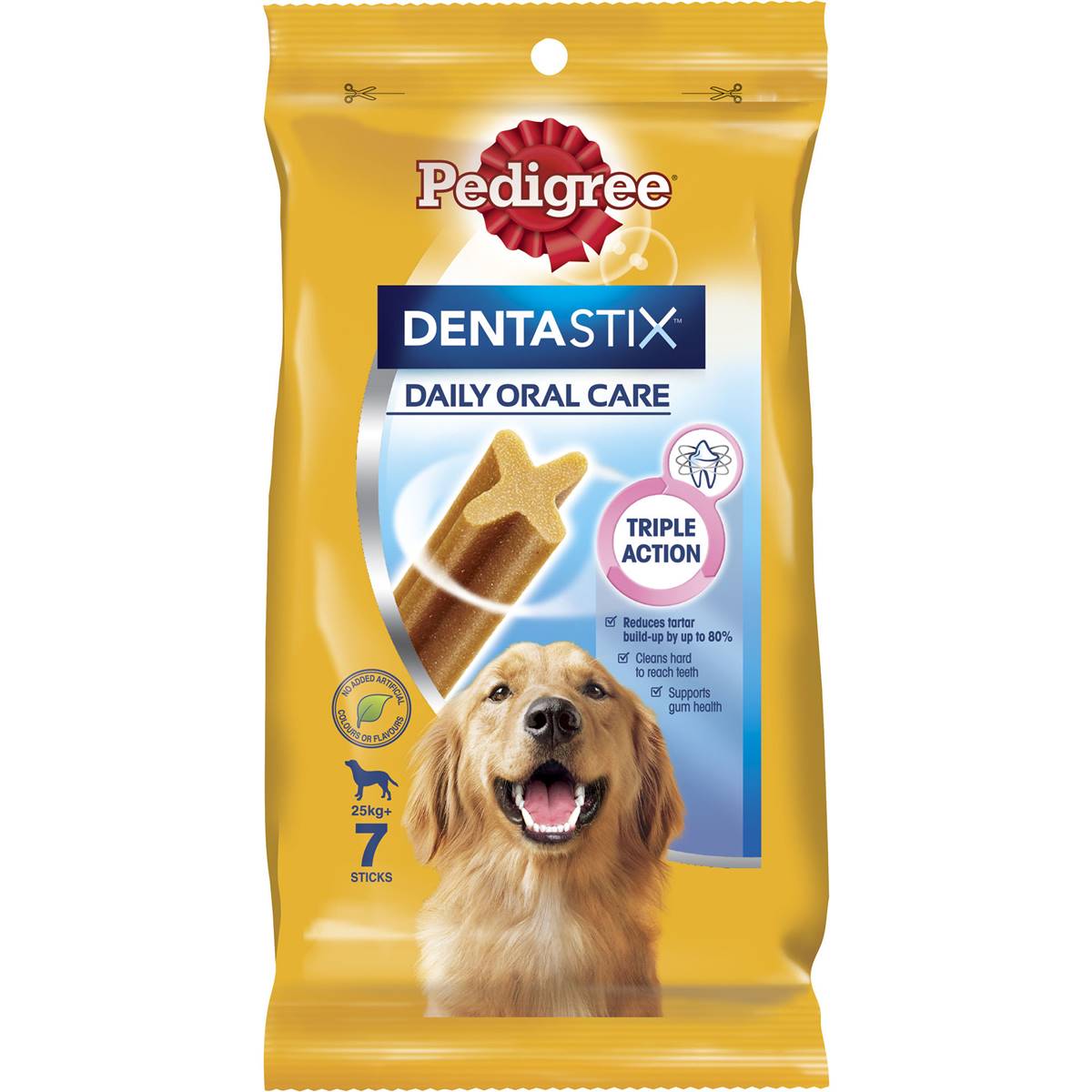 Pedigree - Dentastix Large Dental Dog Treats Daily Oral Care Chews 7 Pack - Petservo