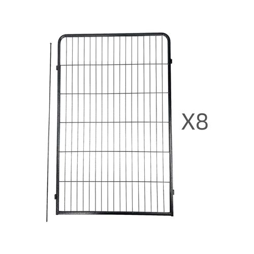 YES4PETS - 8 Panel 120cm Heavy Duty Pet Fence Extension - Pet Servo