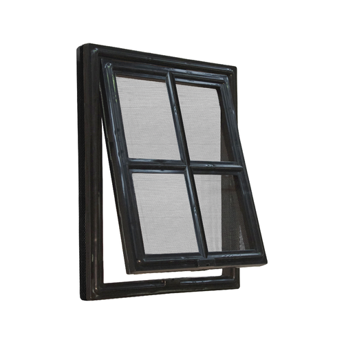Pillar Product Flyscreen Pet Door Black Extra Large 305x406mm PetServo