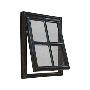 Pillar Product Flyscreen Pet Door Black Extra Large 305x406mm PetServo