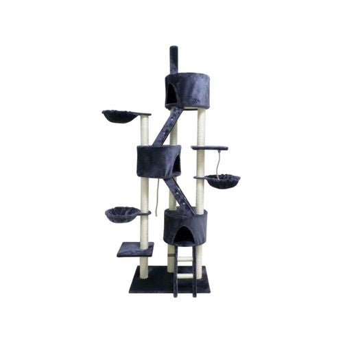 YES4PETS 244 cm XL Multi-Level Cat Scratching Post Tree - Pet Servo