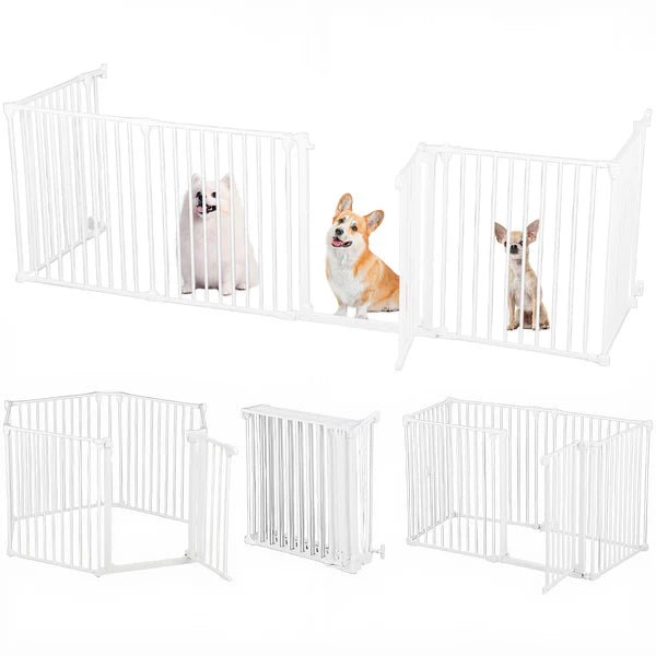 Advwin - Adjustable Pet Safety Gate & Play Yard 380cm