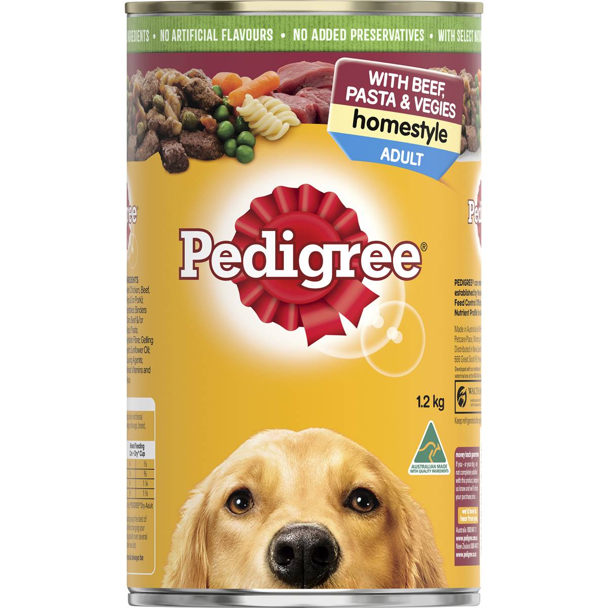 Pedigree - Homestyle With Beef Pasta & Veggies Wet Dog Food Can 1.2kg - Petservo